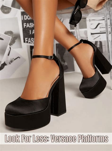 versace platform pumps dupe|versace leather platform strappy pumps.